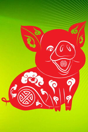 Трафареты на год Свиньи Год Свиньи