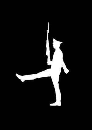 23 февраля − трафарет 11