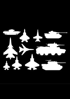 23 февраля − трафарет 17