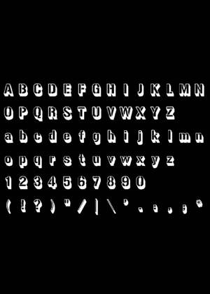 Трафареты Английский алфавит Английский алфавит − трафарет 15