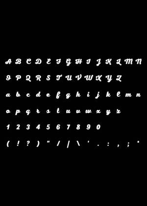 Трафареты Английский алфавит Английский алфавит − трафарет 17