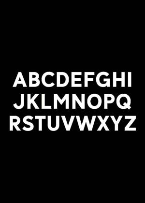 Трафареты Английский алфавит Английский алфавит − трафарет 19