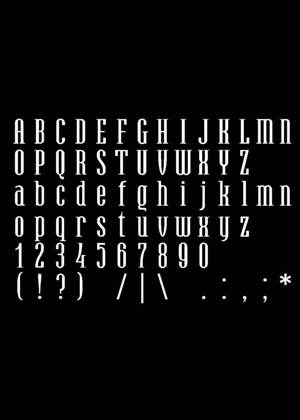 Трафареты Английский алфавит Английский алфавит − трафарет 21