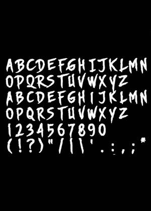 Трафареты Английский алфавит Английский алфавит − трафарет 22