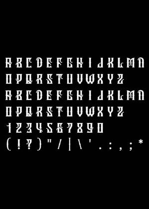 Трафареты Английский алфавит Английский алфавит − трафарет 27