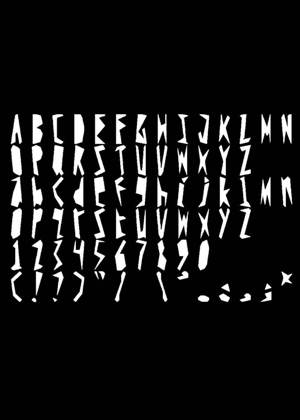 Трафареты Английский алфавит Английский алфавит − трафарет 41