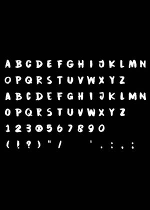 Трафареты Английский алфавит Английский алфавит − трафарет 7