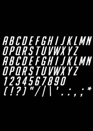 Трафареты Английский алфавит Английский алфавит − трафарет 8