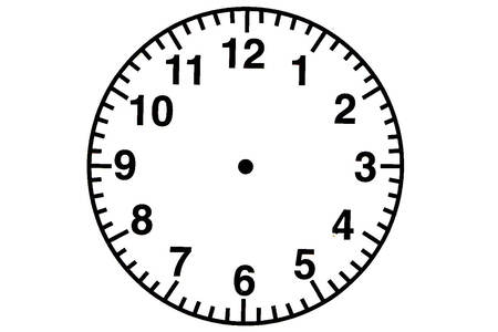 Часы − трафарет 6