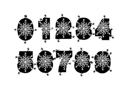 Цифры по отдельности Цифры по отдельности − шаблон 10