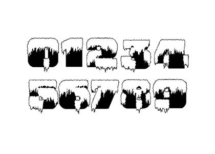 Цифры по отдельности Цифры по отдельности − шаблон 17