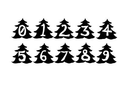 Цифры по отдельности Цифры по отдельности − шаблон 2