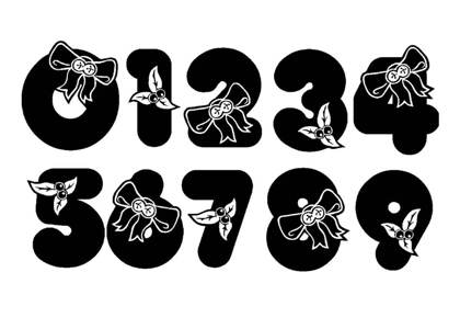 Цифры по отдельности Цифры по отдельности − шаблон 20