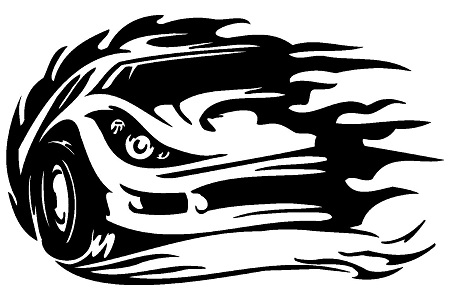 Для аэрографии на авто – трафарет 10