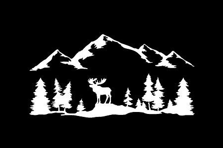 Для аэрографии на авто – трафарет 36