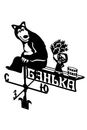 Для бани − трафарет 13