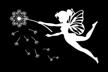 Новогодние Феи − трафарет 10