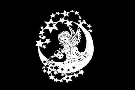 Новогодние Феи − трафарет 13