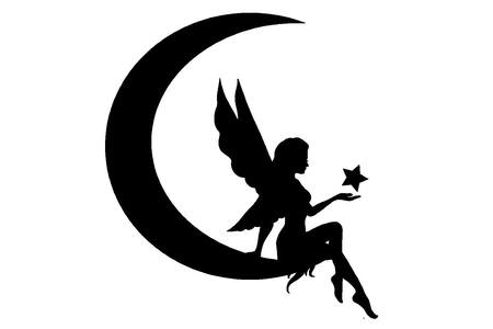 Новогодние Феи − трафарет 15