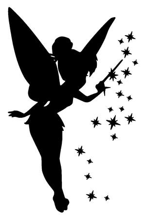 Новогодние Феи − трафарет 2