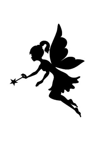 Новогодние Феи − трафарет 3