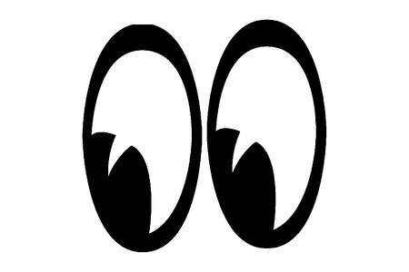 Глаза − трафарет 10