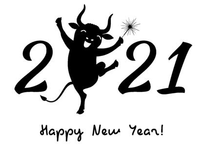 Трафареты на год Быка Год Быка − трафарет 13