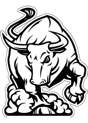 Трафареты на год Быка Год Быка − трафарет 2