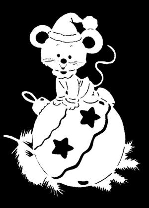 Год Крысы − трафарет 11