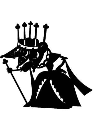 Год Крысы − трафарет 2