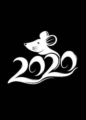 Год Крысы − трафарет 7