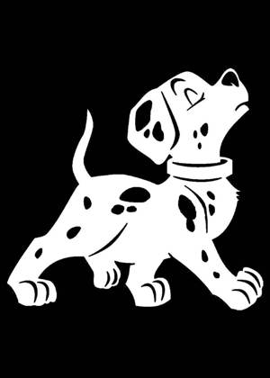 Год собаки − трафарет 10