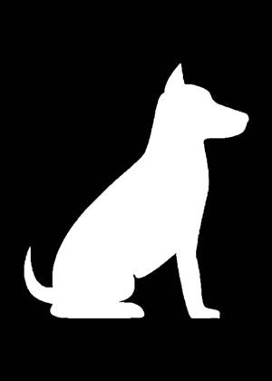 Год собаки − трафарет 11