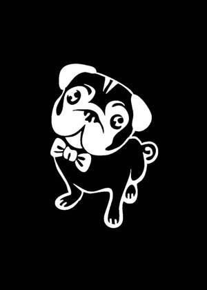 Год собаки − трафарет 13