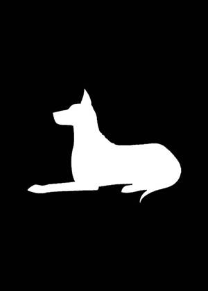 Год собаки − трафарет 16