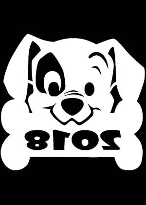 Год собаки − трафарет 18