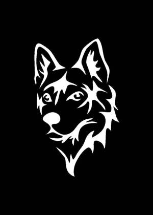 Год собаки − трафарет 2