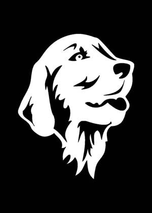 Год собаки − трафарет 22