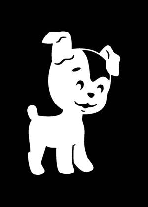 Год собаки − трафарет 6