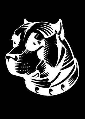 Год собаки − трафарет 8