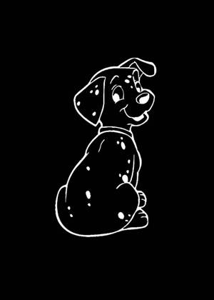 Год собаки − трафарет 9