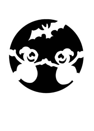 Хэллоуин − трафарет 10