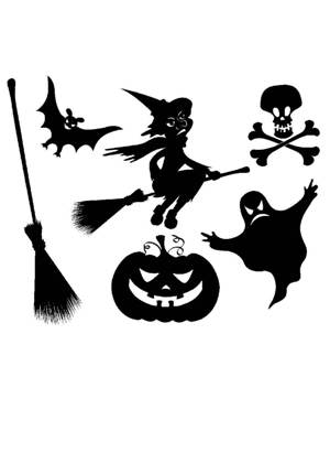 Хэллоуин − трафарет 13