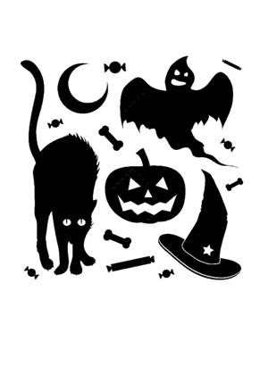Трафареты и шаблоны на Хэллоуин