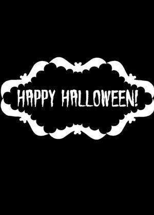 Хэллоуин − трафарет 22