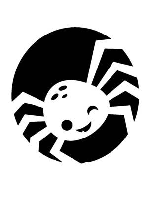 Хэллоуин − трафарет 30