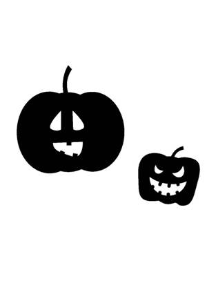 Хэллоуин − трафарет 41