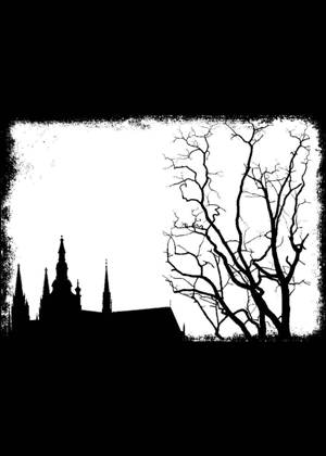 Хэллоуин − трафарет 8