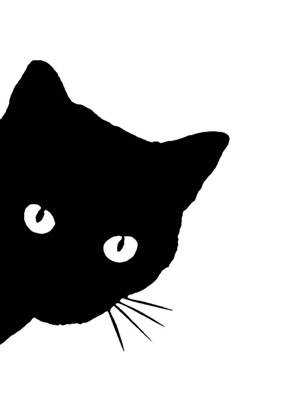 Трафареты Коты и кошки Коты и кошки − трафарет 14