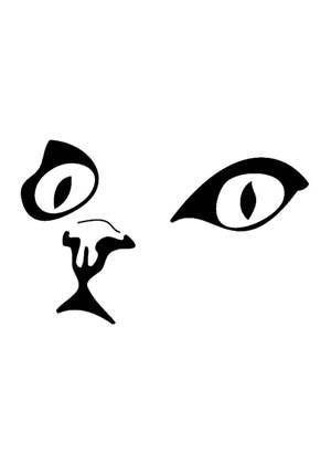 Трафареты Коты и кошки Коты и кошки − трафарет 18